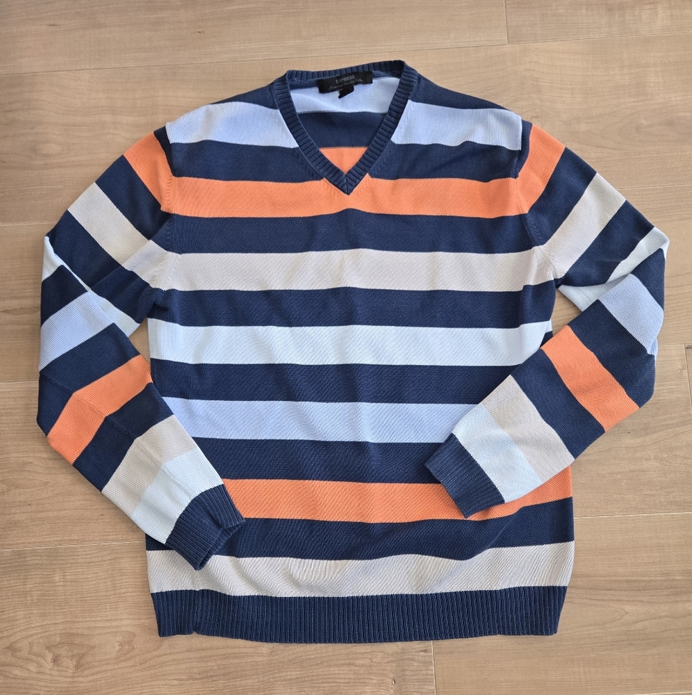 EXPRESS Men's Cotton V-Neck Pullover Sweater